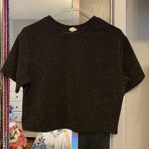 Black sparkly top